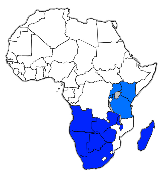 mercados de exportación en África austral y oriental